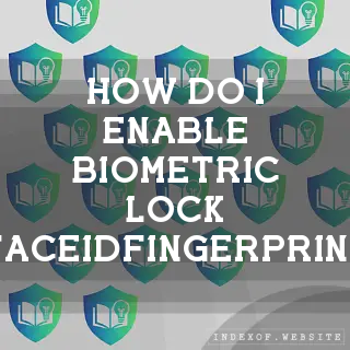 How do I enable Biometric Lock (FaceID/Fingerprint)? - FAQs 2026