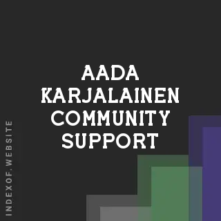 Aada Karjalainen Community Support | Indexof