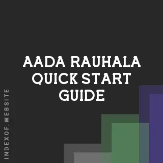 Aada Rauhala Quick Start Guide | Indexof