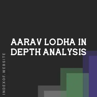 Aarav Lodha In-Depth Analysis | Indexof