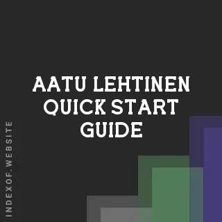Aatu Lehtinen Quick Start Guide | Indexof