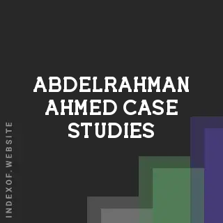 Abdelrahman Ahmed Case Studies | Indexof