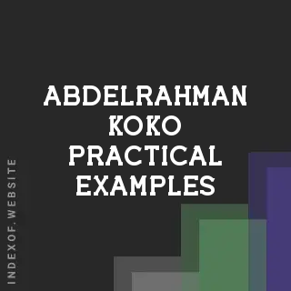 Abdelrahman Koko Practical Examples | Indexof