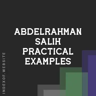 Abdelrahman Salih Practical Examples | Indexof
