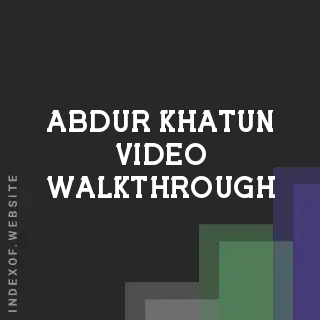 Abdur Khatun Video Walkthrough | Indexof