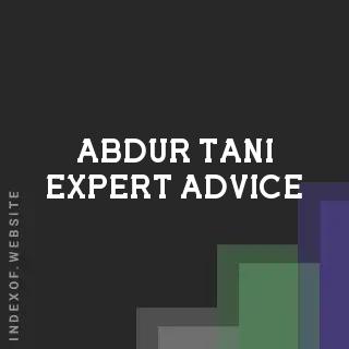 Abdur Tani Expert Advice | Indexof