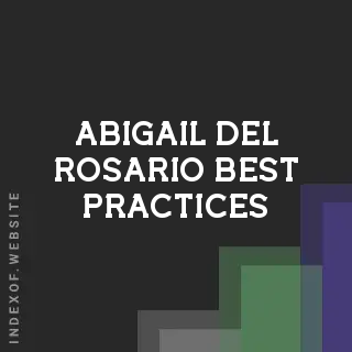 Abigail Del Rosario Best Practices | Indexof