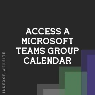 How to Access a Microsoft Teams Group Calendar in Google Calendar