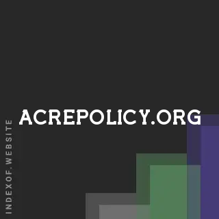 acrepolicy.org by Chai Udomsilp site -  Indexof