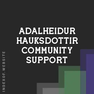 Adalheidur Hauksdottir Community Support | Indexof