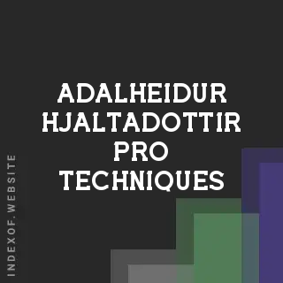 Adalheidur Hjaltadottir Pro Techniques | Indexof