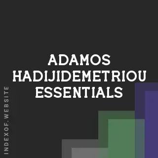 Adamos Hadijidemetriou Essentials | Indexof