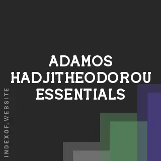 Adamos Hadjitheodorou Essentials | Indexof