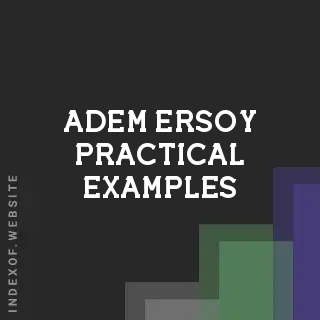 Adem Ersoy Practical Examples | Indexof