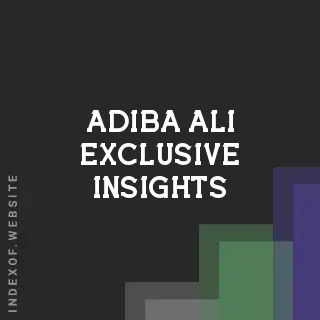 Adiba Ali Exclusive Insights | Indexof