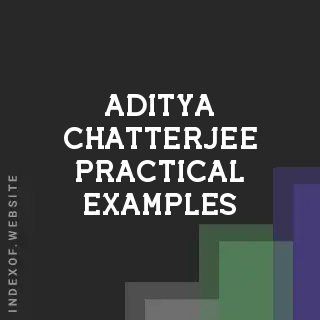 Aditya Chatterjee Practical Examples | Indexof