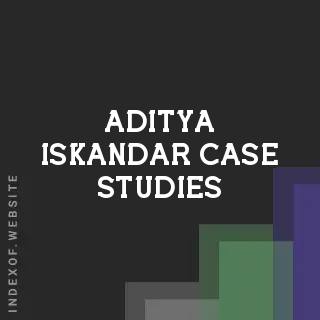 Aditya Iskandar Case Studies | Indexof