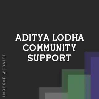 Aditya Lodha Community Support | Indexof