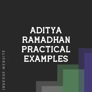 Aditya Ramadhan Practical Examples | Indexof