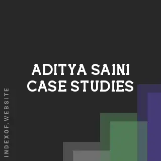 Aditya Saini Case Studies | Indexof