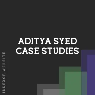 Aditya Syed Case Studies | Indexof