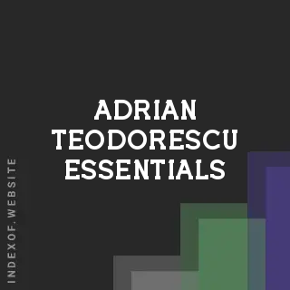 Adrian Teodorescu Essentials | Indexof