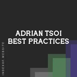 Adrian Tsoi Best Practices | Indexof
