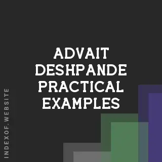 Advait Deshpande Practical Examples | Indexof
