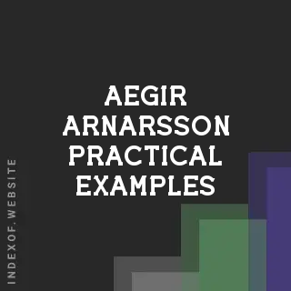 Aegir Arnarsson Practical Examples | Indexof