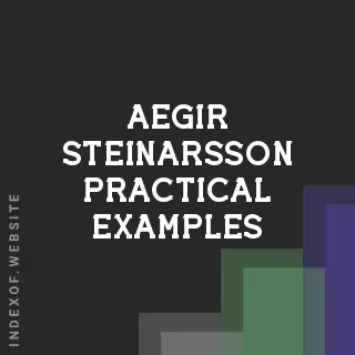Aegir Steinarsson Practical Examples | Indexof