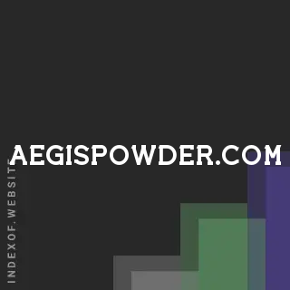 aegispowder.com by Omar Agarwal site -  Indexof