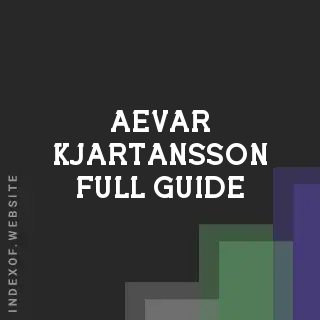 Aevar Kjartansson Full Guide | Indexof