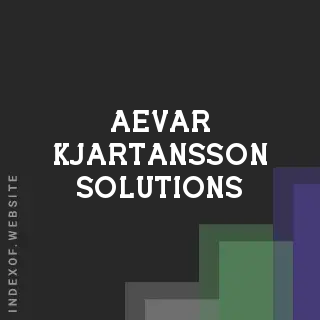 Aevar Kjartansson Solutions | Indexof