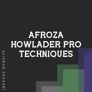 Afroza Howlader Pro Techniques | Indexof