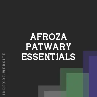 Afroza Patwary Essentials | Indexof