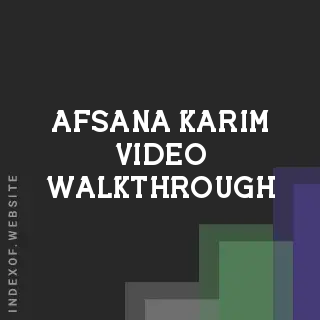 Afsana Karim Video Walkthrough | Indexof