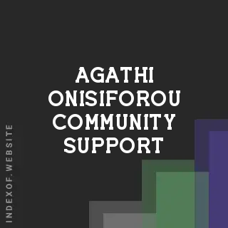 Agathi Onisiforou Community Support | Indexof