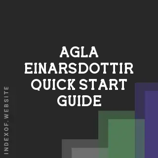 Agla Einarsdottir Quick Start Guide | Indexof