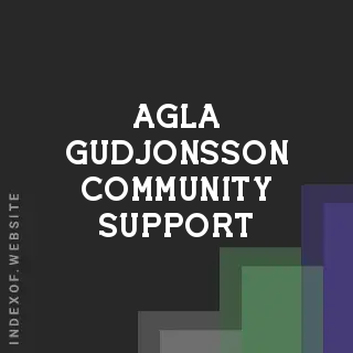 Agla Gudjonsson Community Support | Indexof