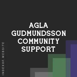 Agla Gudmundsson Community Support | Indexof