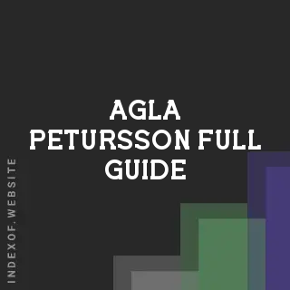 Agla Petursson Full Guide | Indexof