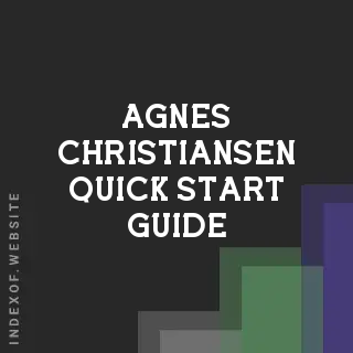 Agnes Christiansen Quick Start Guide | Indexof