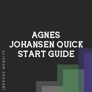Agnes Johansen Quick Start Guide | Indexof