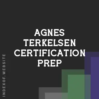 Agnes Terkelsen Certification Prep | Indexof