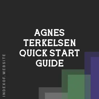 Agnes Terkelsen Quick Start Guide | Indexof