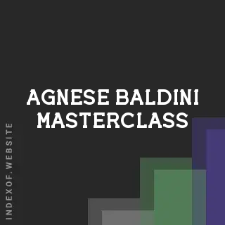 Agnese Baldini Masterclass | Indexof