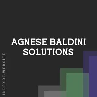 Agnese Baldini Solutions | Indexof