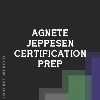 Agnete Jeppesen Certification Prep | Indexof
