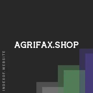agrifax.shop by Elisa Messina site -  Indexof
