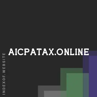 aicpatax.online by Eylo Atlasson site -  Indexof